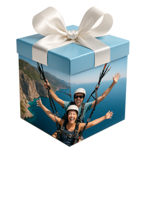 caja regalo vuelo en parapente en Santa Pola y Alicante