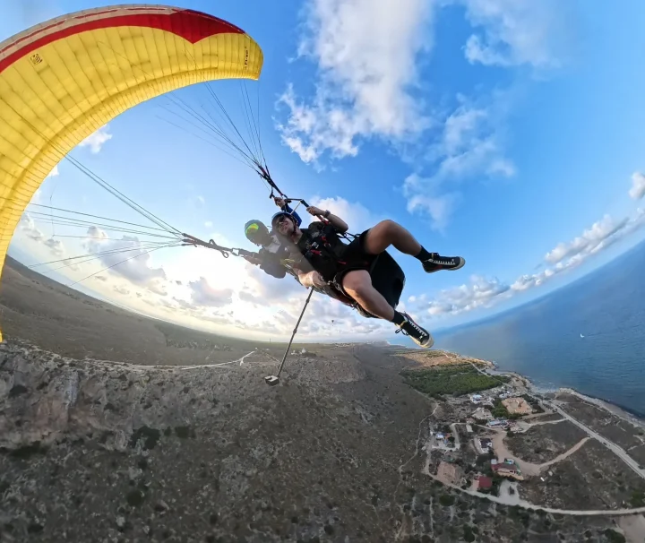 vuelo en parapente en santa pola y alicante acrobático